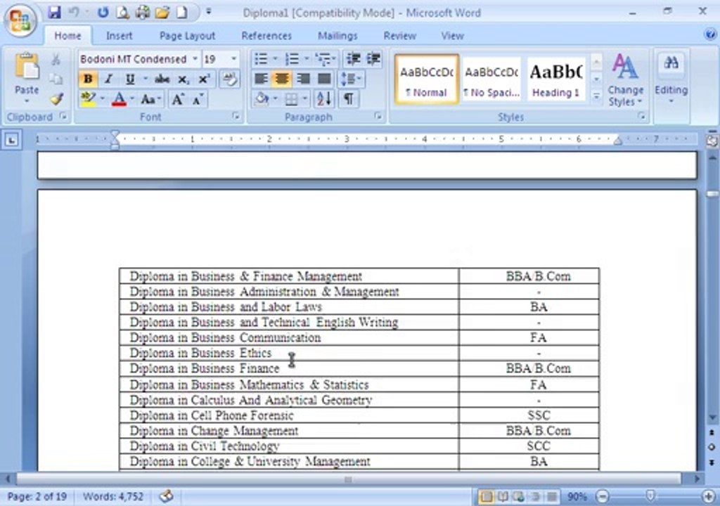 MS Word 2007 pashto tutorial 4
