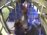 Public bus Driver fighting with passenger... so so violent fight!