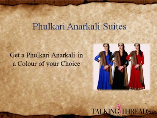 Latest and Trendy Anarkali Dresses From talkingthreads.in