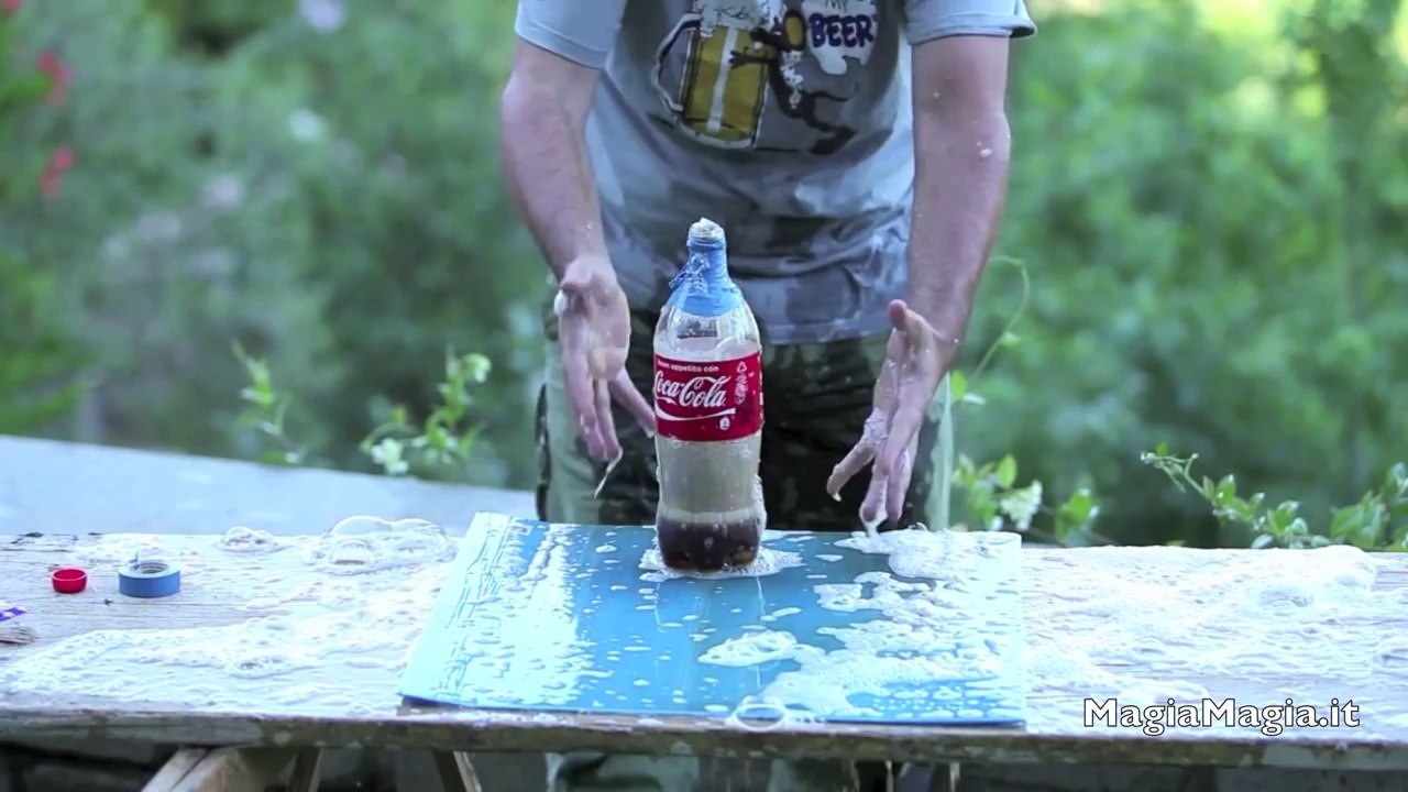 Coca Cola + Mentos + Durex