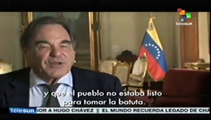 Extraño a Hugo Chávez, su espíritu y su presencia: Oliver Stone