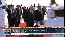 Raúl Castro arribó a Venezuela para rendir homenaje a Hugo Chávez