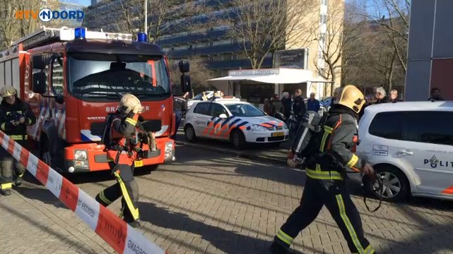 Eerste beelden brand winkelcentrum Paddepoel (2) - RTV Noord