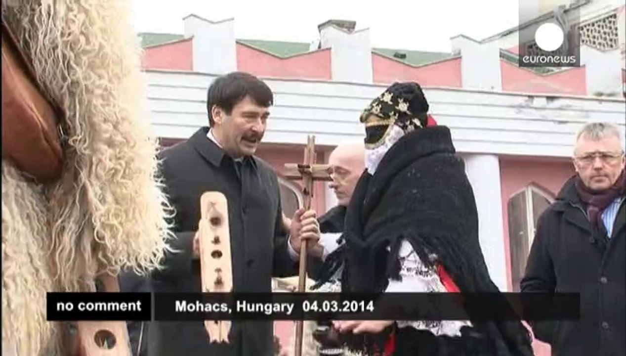 End-of-winter festival held in Hungary