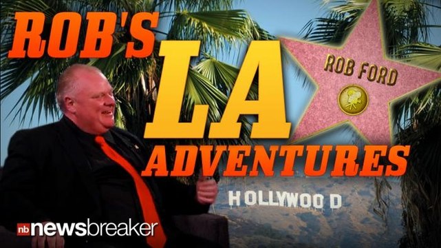 ROB'S L.A. ADVENTURES: Toronto Mayor Ford Visits Los Angeles to Talk Hollywood North ; Appears on Jimmy Kimmel