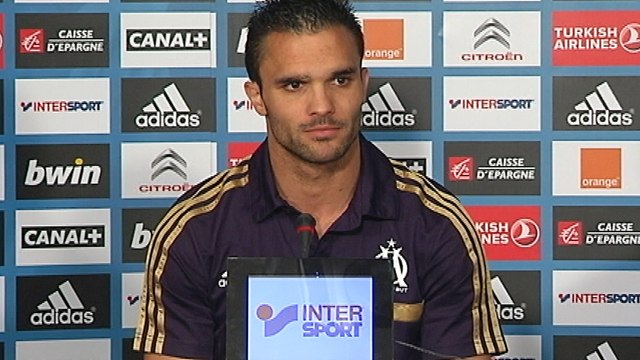 Jérémy Morel face à la presse avant OM-Nice