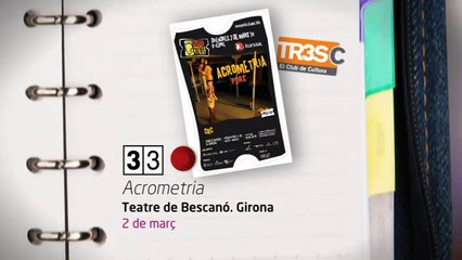 Descargar video: TV3 - 33 recomana - Companyia Psirc. Acrometria. Teatre de Bescanó i Teatre Kursaal de Manresa