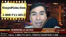 Boston Celtics vs. Golden St Warriors Pick Prediction NBA Pro Basketball Odds Preview 3-5-2014