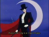 Tuxedo Mask Cane Attacks Sailor Moon