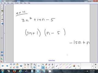 9.6 Factoring Polynomials of the form ax2+bx+c 3-5-14