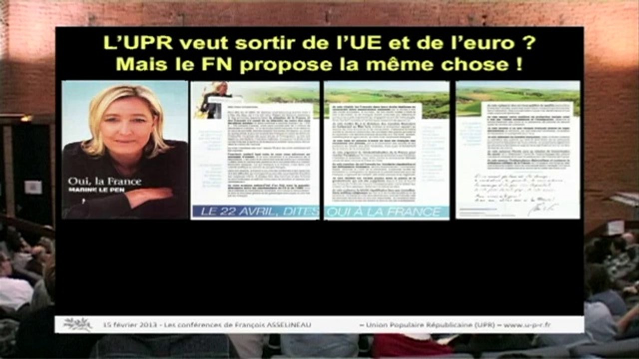François Asselineau, La Tromperie Universelle comme mode de GOUVERNEMENT PART 3/3
