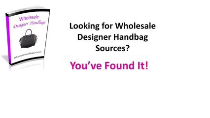 Wholesale Designer Handbag Directory 1