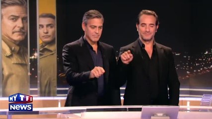 Clooney et Dujardin s'amusent au journal de 20H de TF1