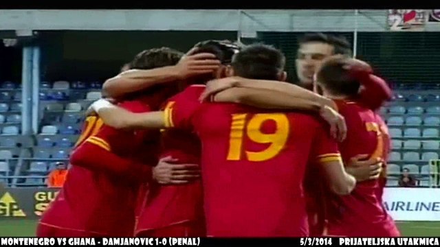 Crna Gora vs Gana - Damjanović 1-0 (penal) ___prijateljska utakmica 5/3/2014 rtcg.me