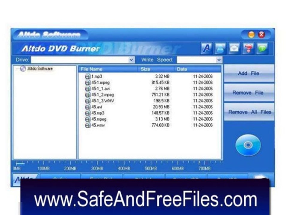 Get Altdo DVD Burner 6.1 Product Key Free