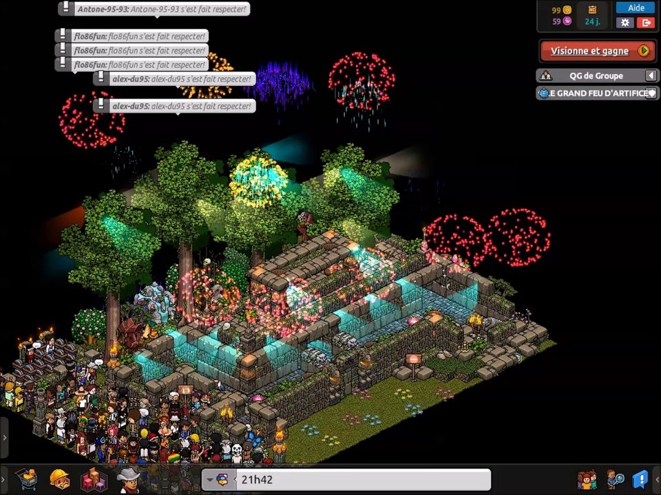 Le grand feu d'artifice Habbo ! (27 février 2014) Filmé par hyperlenahm
