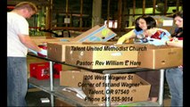 TALENT OREGON  CHURCH FEEDS THE MULTITUDE