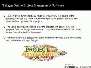 Business Project Management Solution - Talygen
