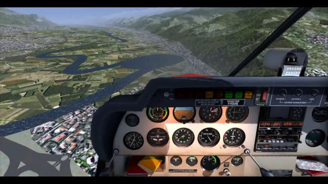 Flightgear en DR400 Dauphin test de materials sur les nouvelles textures.