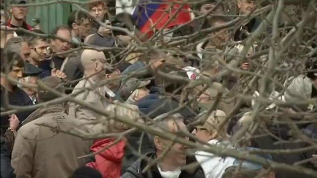 Topless Femen protesters arrested in Crimea, Ukraine