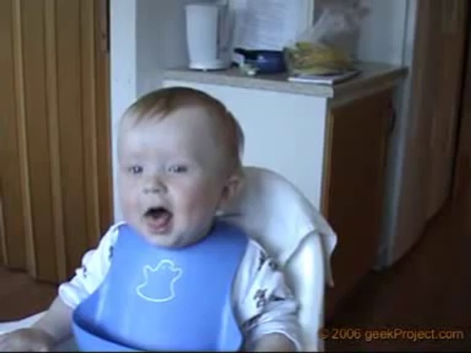 Laughing baby