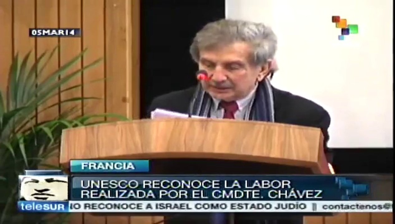 Rinden homenaje en la Unesco al líder venezolano Hugo Chávez