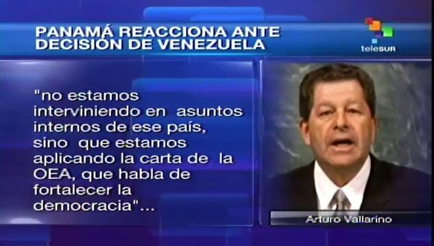 Embajador panameño ante OEA reacciona ante decisión de Venezuela