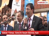Bakan Yılmaz, Genç'te Seçim Bürosu Açtı