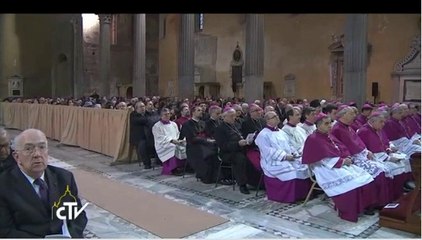 Bro. John (di Norcia), osb. assisting Ash Wednesday Holy Mass, Rome