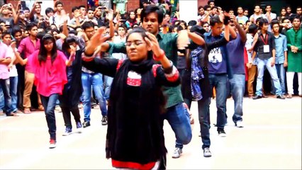 Flash MOB on Fresher's Reception at East West University 2013