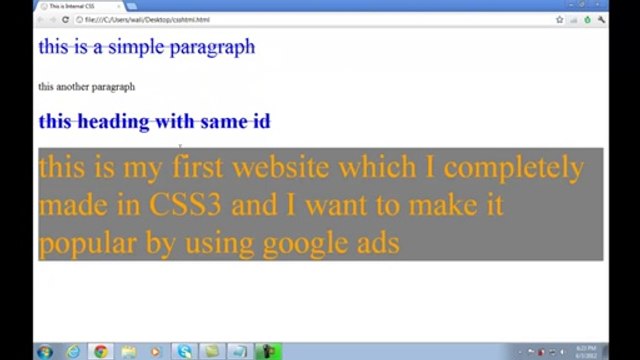 CSS Style Sheet IDs Tutorials in Urdu Part 10