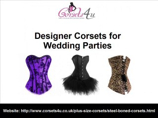Designer Corsets for Wedding Parties