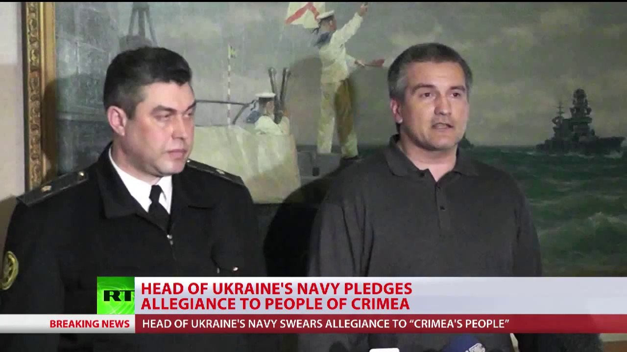 Ukraine's Navy chief swears allegiance to Crimea