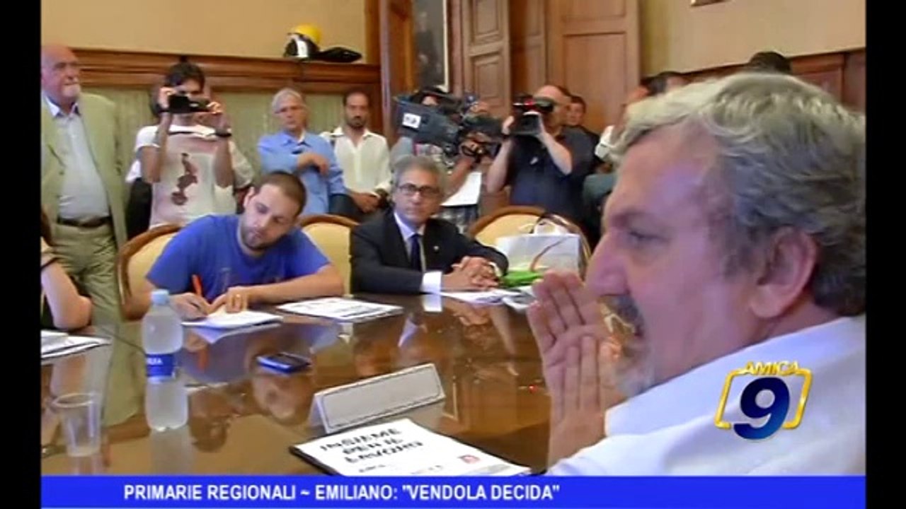 Primarie Regionali | Emiliano: "Vendola decida"
