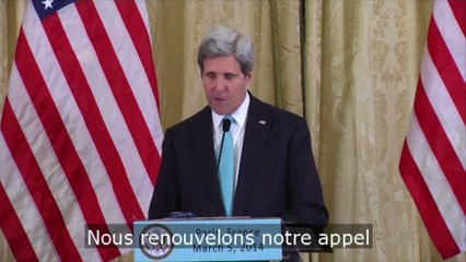 Kerry demande à la Russie de rappeler ses troupes en Crimée
