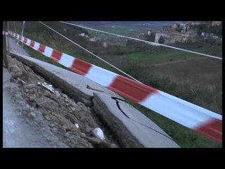 Pietravairano (CE) - Crollo stradale. int sindaco Francesco Zarone -live- (05.03.14)