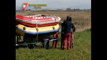 Castel Volturno (CE) - Guardia Costiera controlla laghetto artificiale (04.03.14)