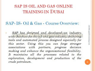sap oil and gas online training