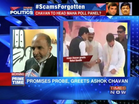 Rahul Gandhi shares dais with Ashok Chavan