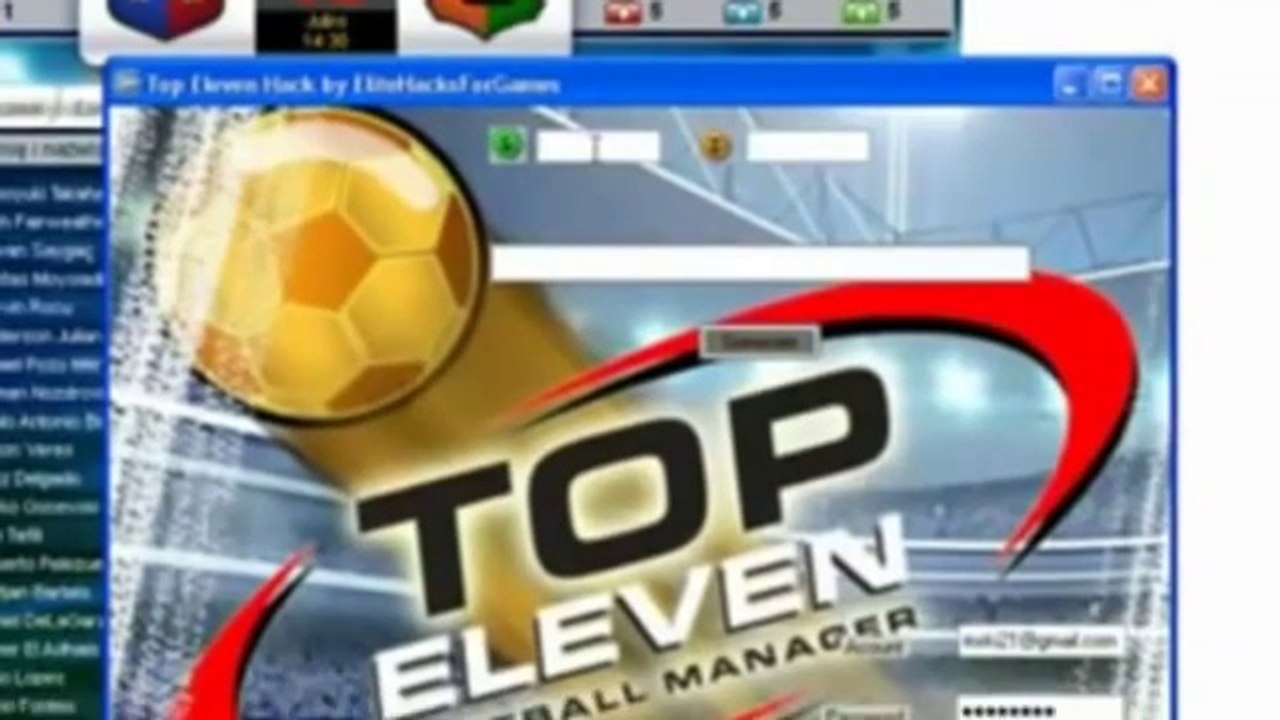 Latest Download Top Eleven Tokens Hack Free 2014