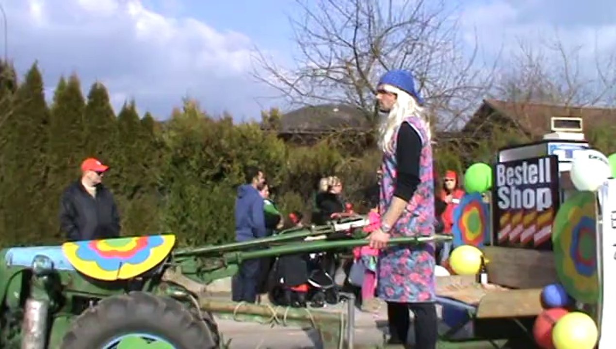 Faschingszug Diebach 2014 Video Hubert und Matthias Dschungelcamp (4)