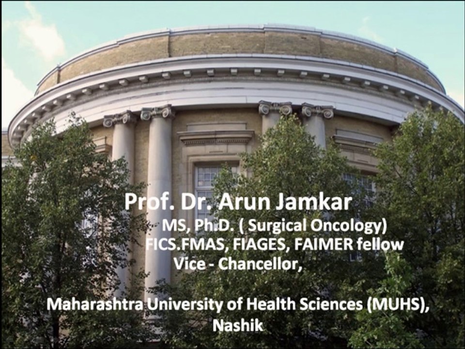 Dr. Arun Jamkar (Vice Chancellor of MAHARASHTRA UNIVERSITY OF HEALTH SCIENCES) talks about Homeopathy & its efficacy - Part 1