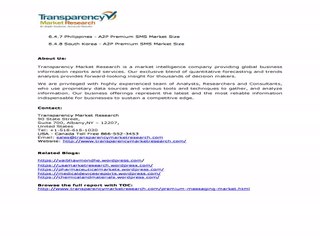 Premium Messaging Market - A2P SMS Market, P2A SMS Market