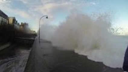 Massive waves hit Saint Malo Homes