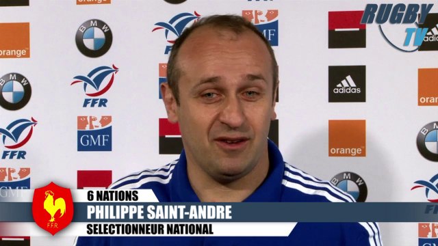 XV DE FRANCE - 6 Nations avant match Ecosse-France Philippe St André