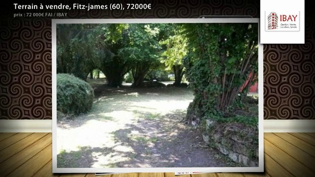 Terrain à vendre, Fitz-james (60), 72000€
