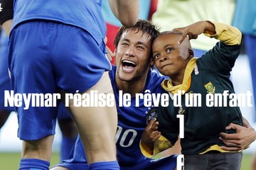 Neymar réalise le rêve d'un enfant