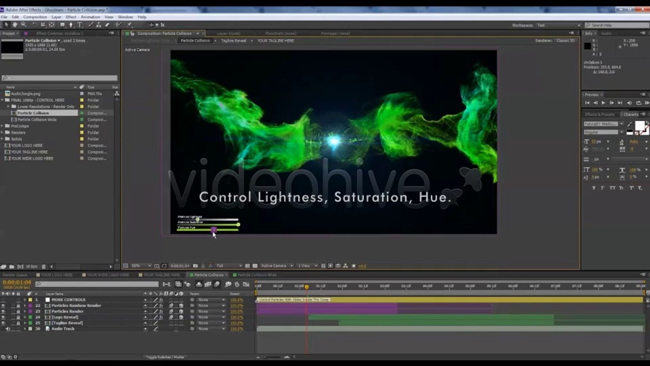 Particle Collision Logo Reveal