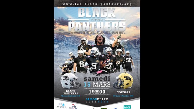 Annonce Journée 3 ELITE : Cougars (95) 15 Mars à Thonon