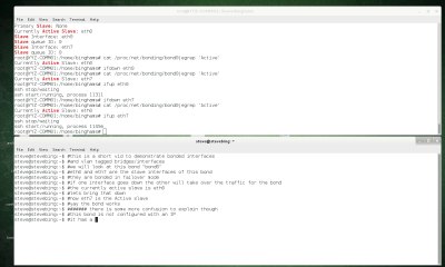 vlan tagged bridge of bonded interfaces
